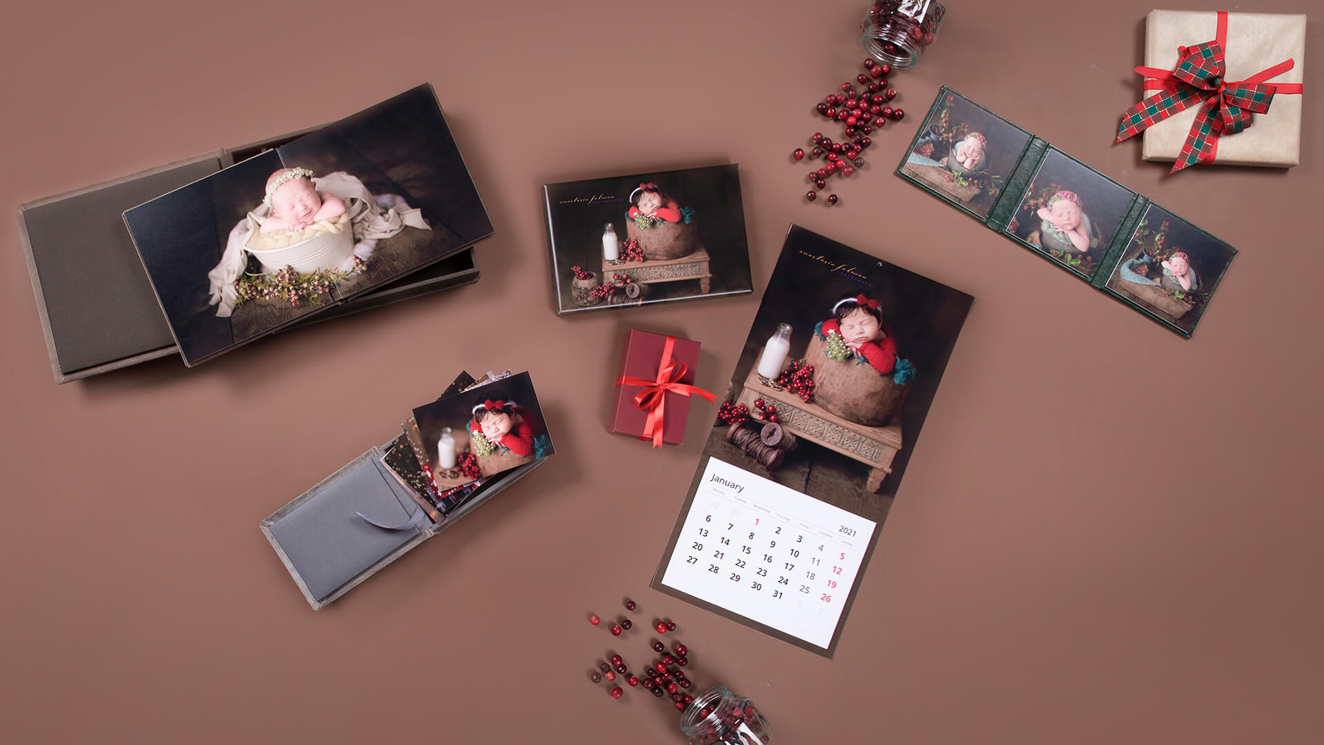 Christmas Mini Session products for newborn photography