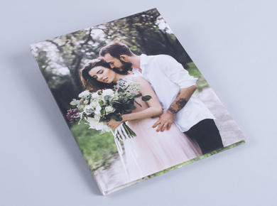 Photo Book Basic with a printed cover wrap