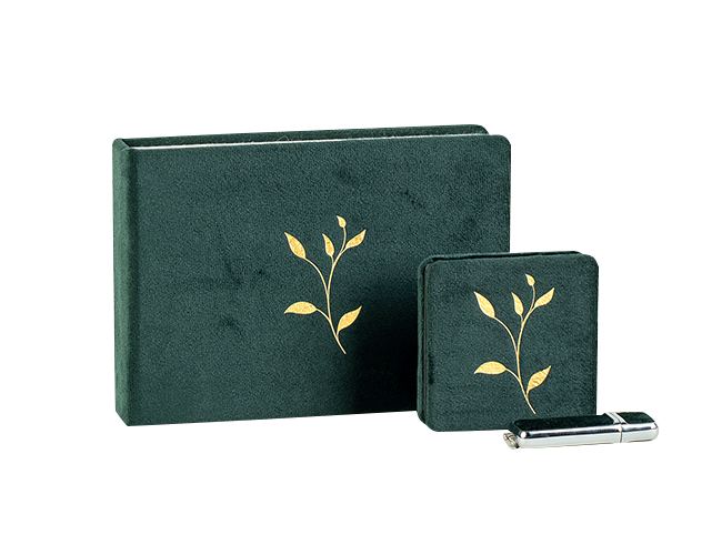 Caja Pendrive + Mini Libro Acordeón