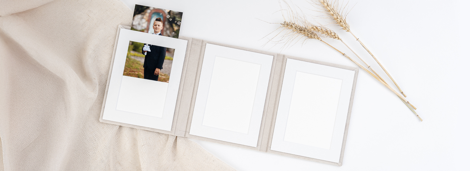 Triplex mit Fotoeinschub Erstkommunion