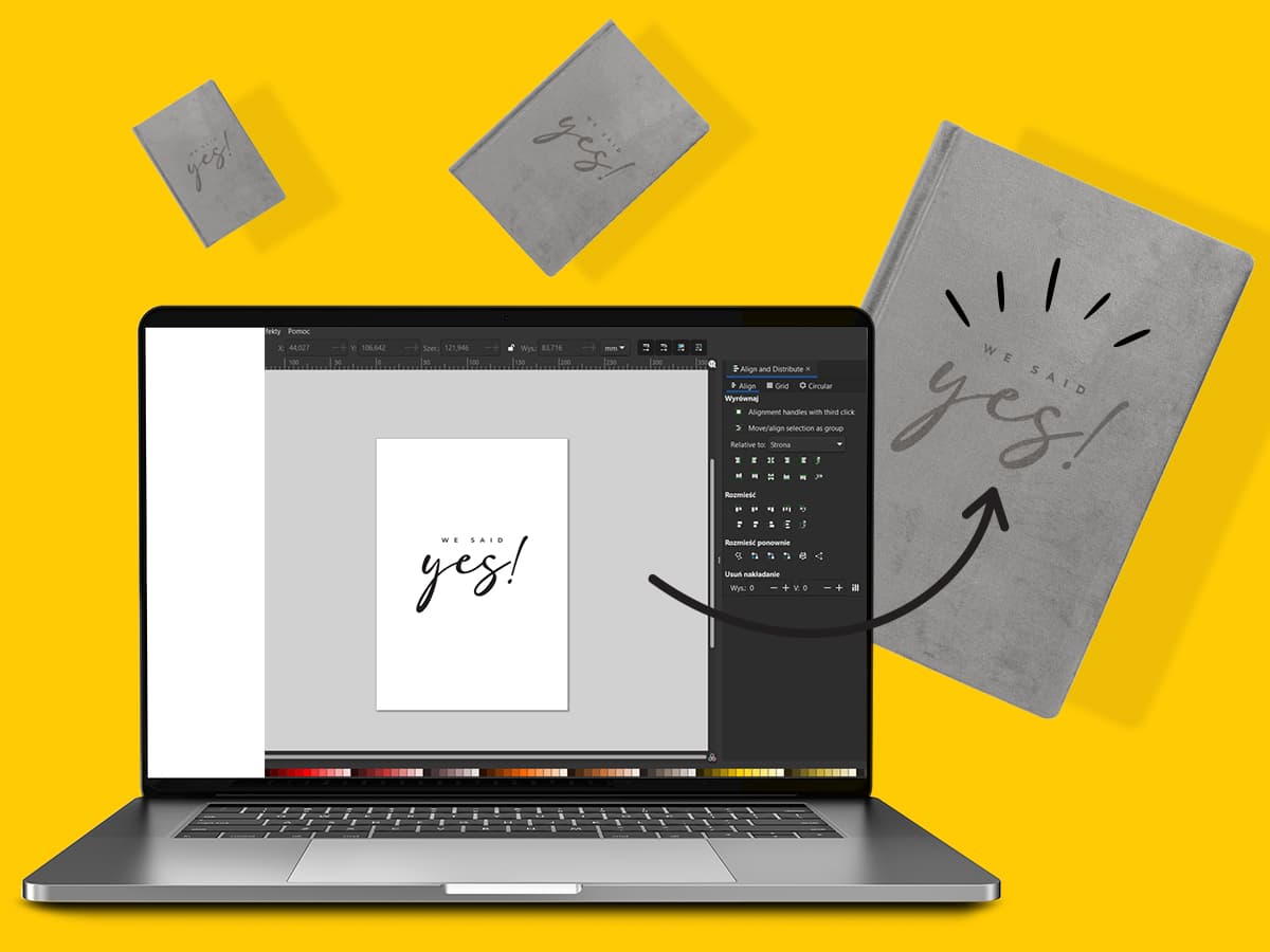 Logo und Muster auf Fotoprodukten