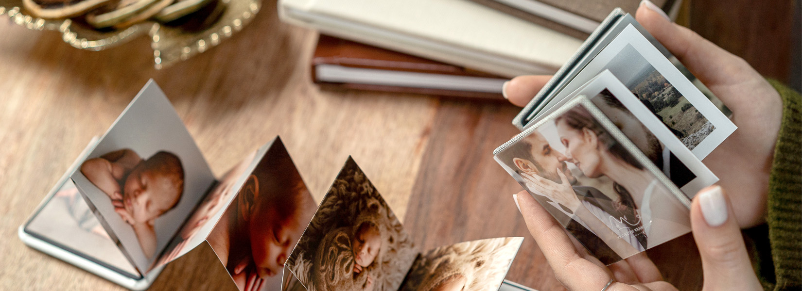 Mini-Leporello mit Acryl-Finish