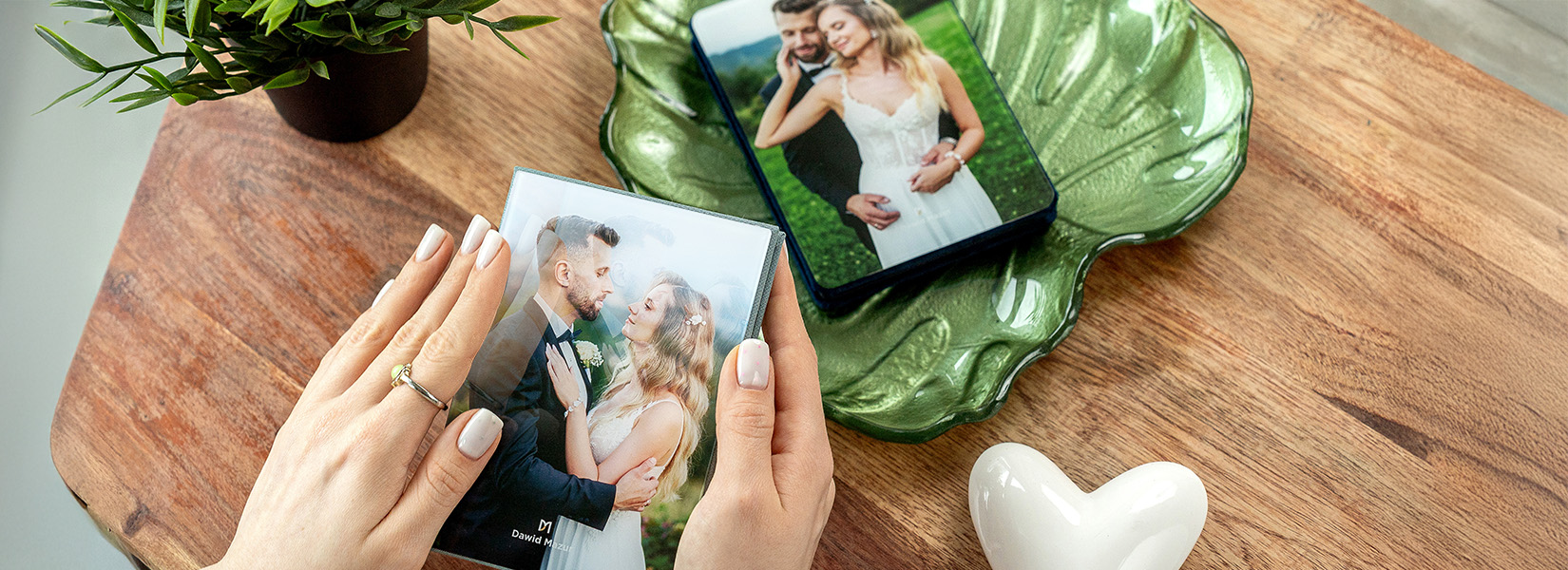 Mini-Leporello mit Acrylglas auf Cover