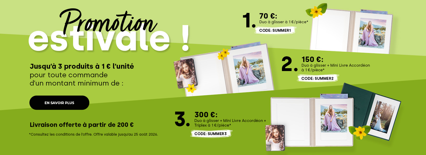 Promotion estivale - Cartes Folio Standard