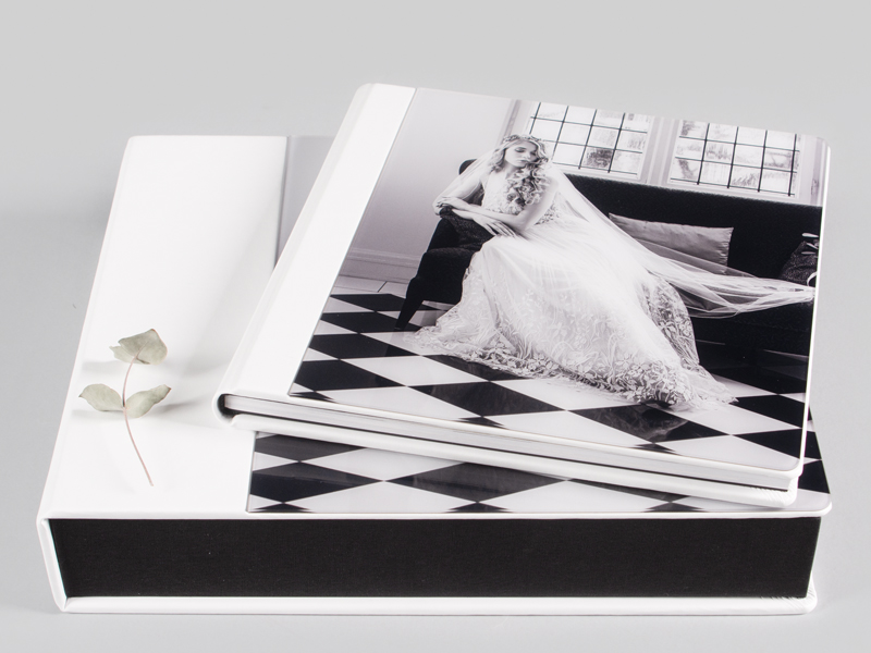 Complete Set, hochwertiges Fotoprodukt mit Acrylglasschicht und Box - für professionelle Fotografen
