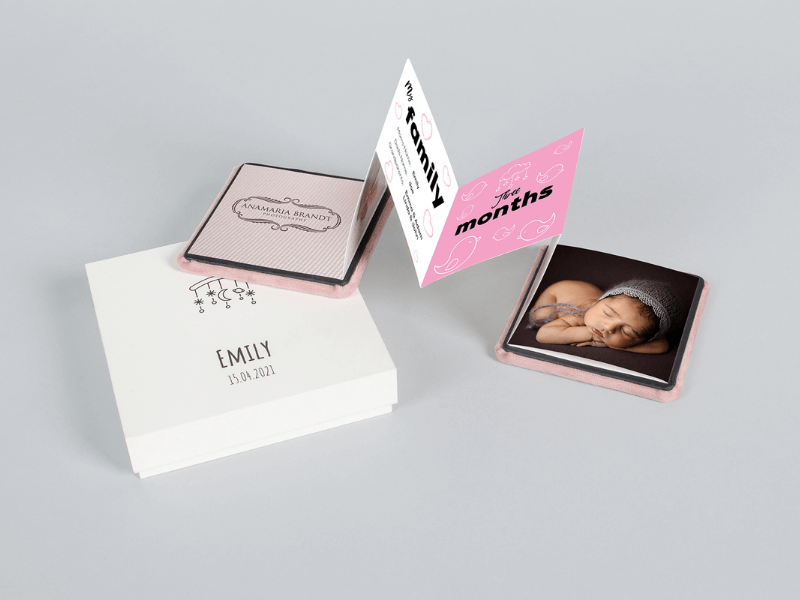 Baby-Leporello für Fotoserien, professionelle Fotoprodukte von nPhoto