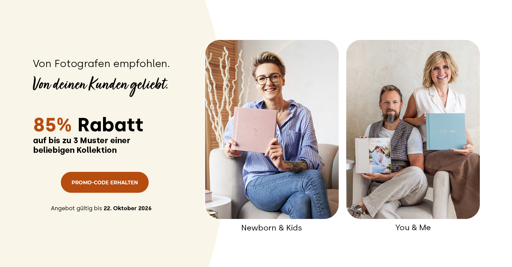 85% Rabatt auf bis zu 3 Muster 