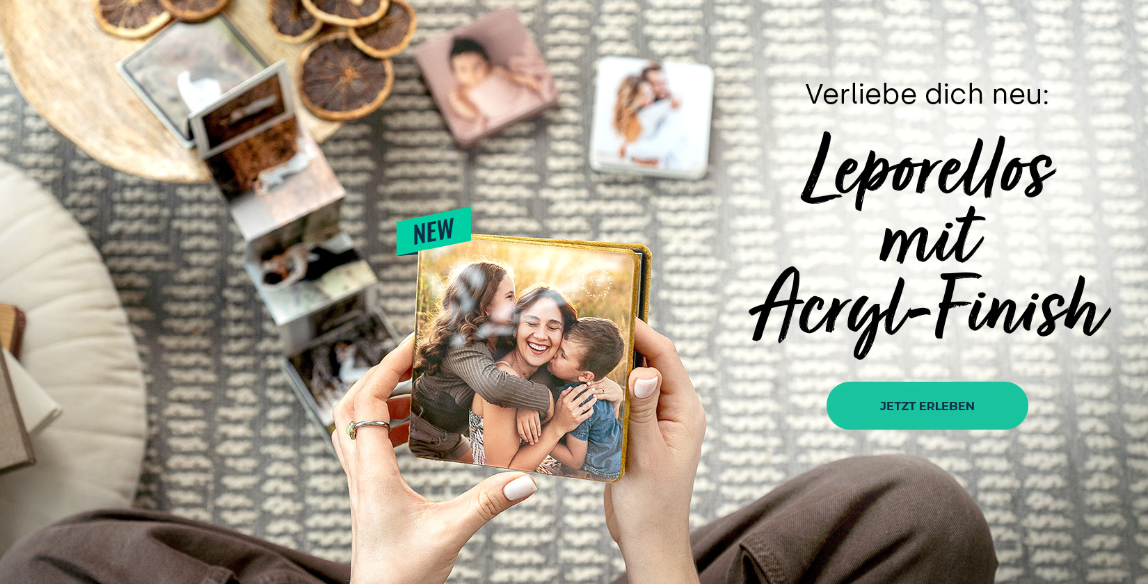 Leporello mit Acryl Finish