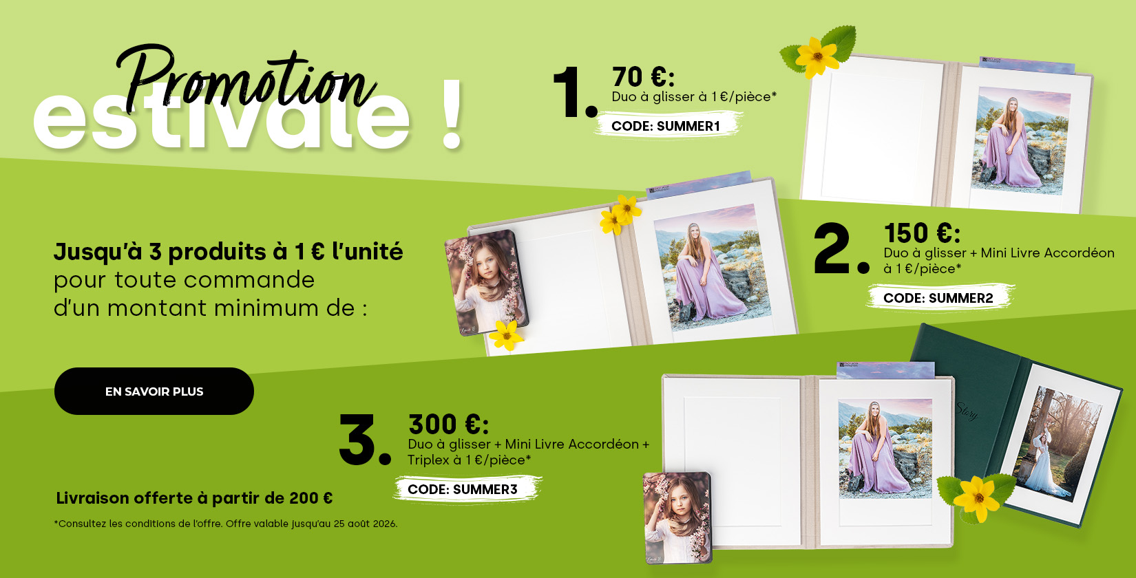 Promotion estivale !