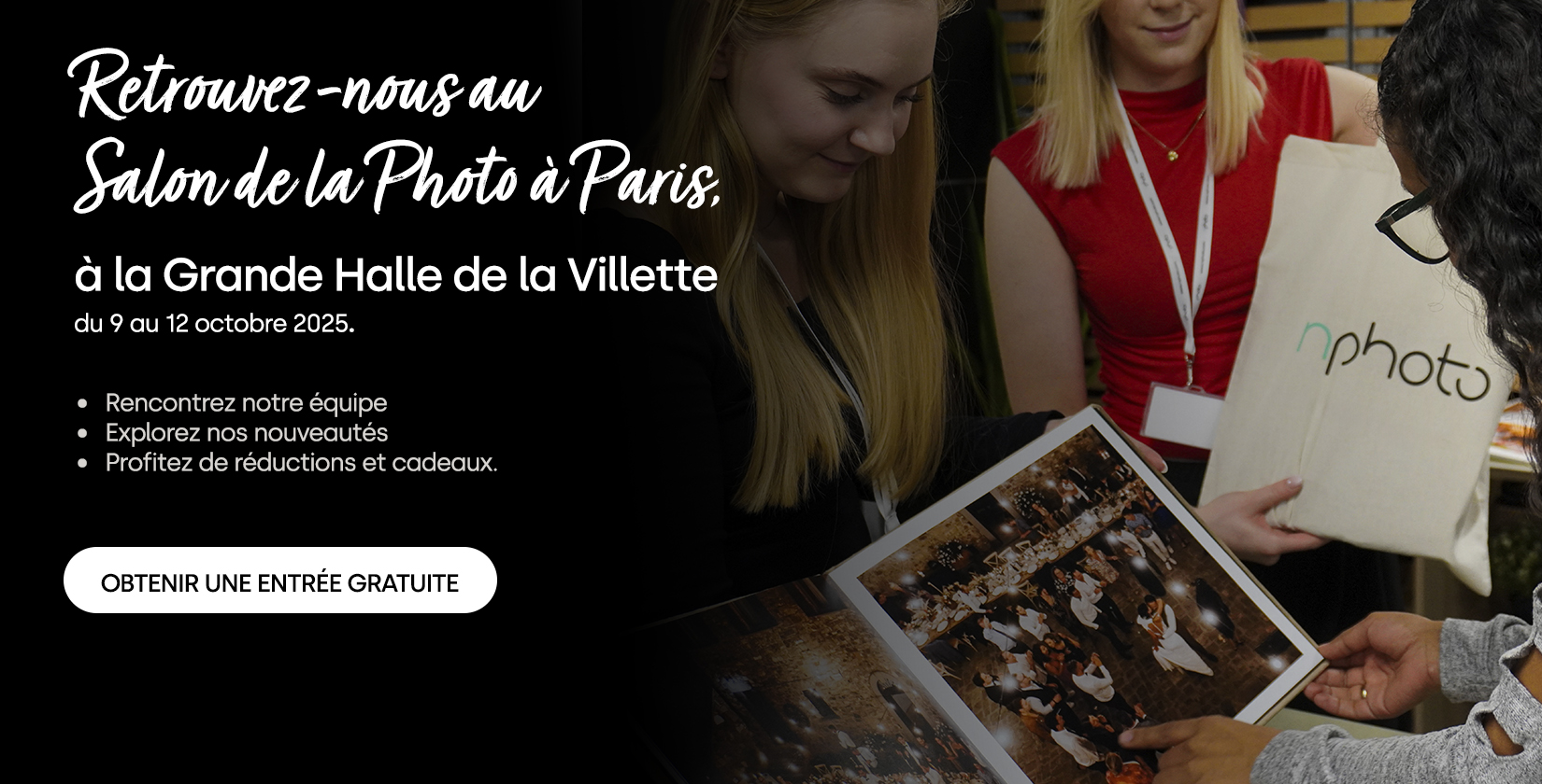 Billet gratuit poir le Salon de la Photo 2025