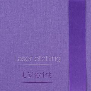 Textil A6 Violett Unifarben
