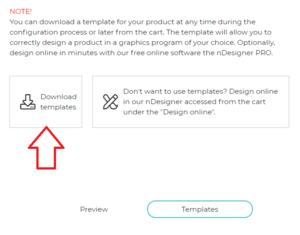 NSHOP VIEW: Download Templates for your design and Custom Logo
