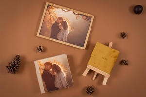 Foto mit Rahmen, Passepartout Box und Fotoalbum in der Acryl Prestige Kollektion