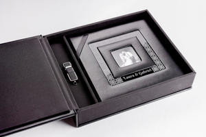 Komplettes Album Set - Kollektion Schwarze Perle mit Box in E4 Kunstleder und USB Stick