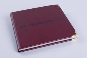 Leatherette album for wedding photography