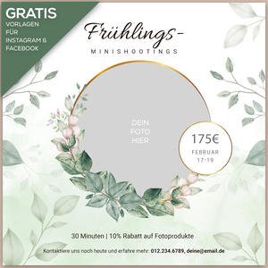 Social Media Vorlagen Frühjahrs-Shootings 2023