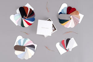 Einbandstoffe in Velours, Samt, Textil und Kunstleder für professionelle Fotografen