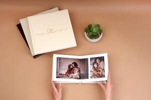 Modèles dorés personnalisés de nPhoto