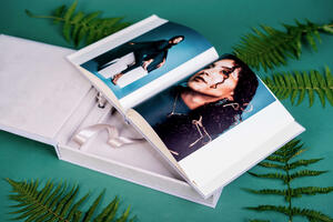 Álbum de fotos con caja