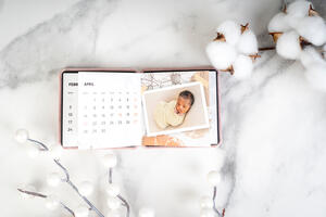 Mini-Leporello als Kalender