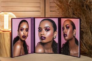 Triplex für Boudoirfotografen (Purpur Violett Velours, V33)