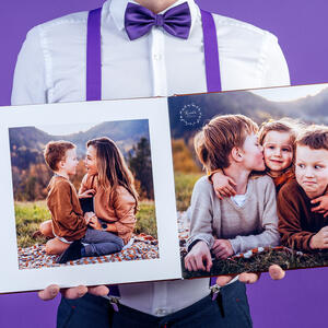 Un client avec un album