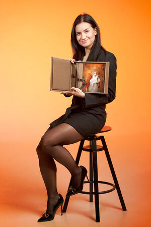 Album Photo V28 - Cappuccino Cachemire - set avec Coffret 