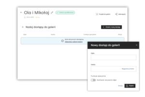Nadawanie dostępu do galerii online w LookAt 
