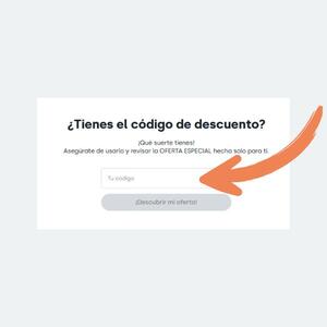 Codigo promocional en esta casilla