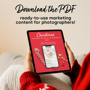 PDF with Christmas social media content