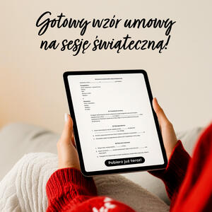 Gotowy wzór umowy na sesję świąteczną 