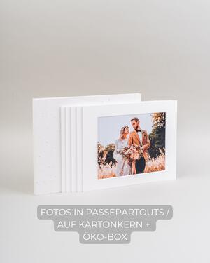 Fotos in Passepartouts/auf Kartonkern und Öko-Box
