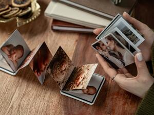 Acrylic accordion mini book