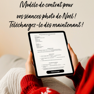 Modèle de contrat pour les séances de Noël