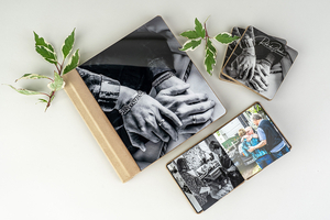 Acrylic Photo Album + Acrylic Accordion Mini Book x3