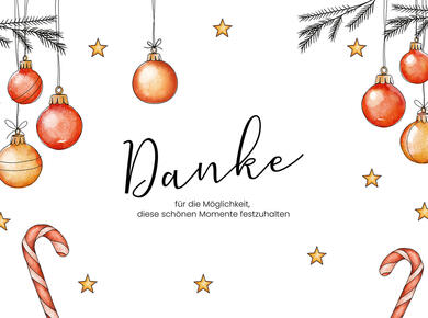 Dankeschön-Weihnachtsabzüge