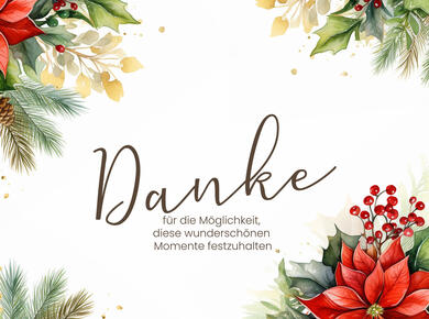 Dankeschön-Weihnachtsabzüge