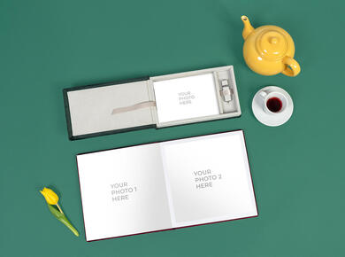 Photo album V21+Box for prints V7