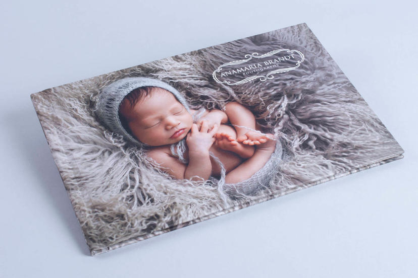 Photo Book Pro with custom hardcover cover professional baby photo album book for photographers nphoto newborn photographer Ana Brandt printed products