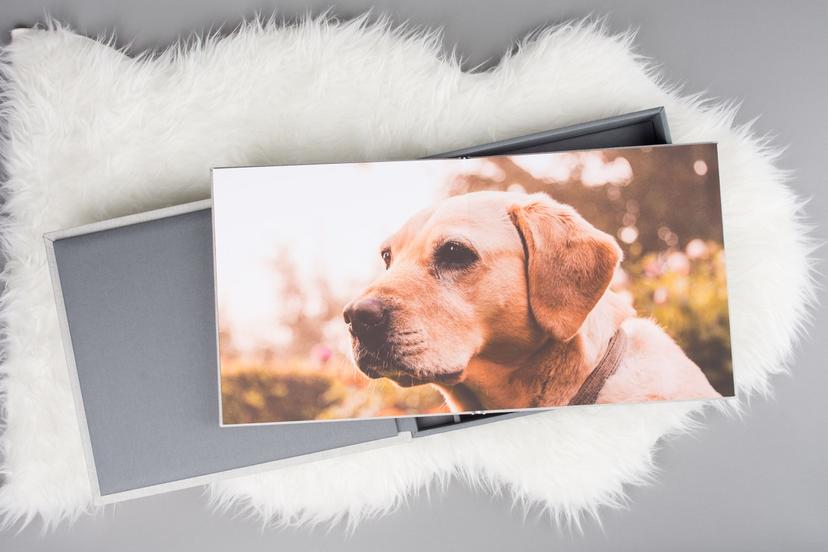 Fotoalbum mit Flachbindung Fotobuch Albumset füer professionelle Tierfotografen Hundefotografie nPhoto
