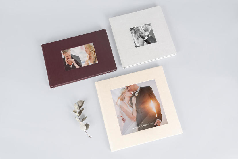 Exclusive collection: Photo Albums in E6 leatherette, J28 leatherette, C16 leatherette