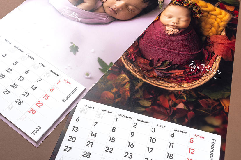 Fotokalendarz HD dla fotografa noworodkowego 