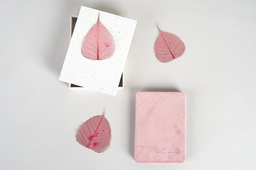 Velours rose poudré