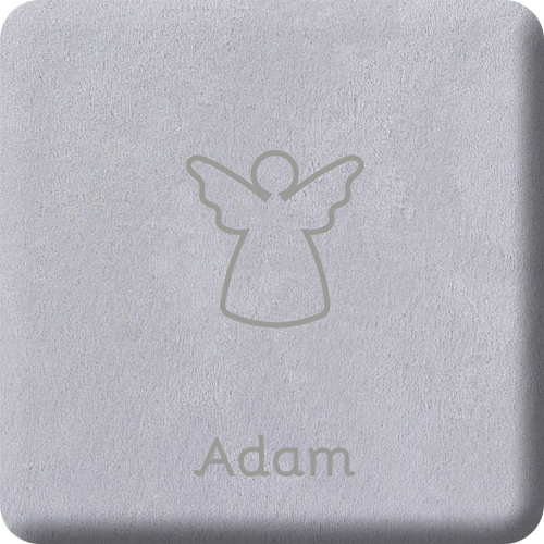 Ange de Noël W27 sur Textile V14 Velours Blanc Cygne