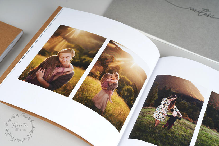 Seitenansicht und Bindung des Softcover Fotobuchs