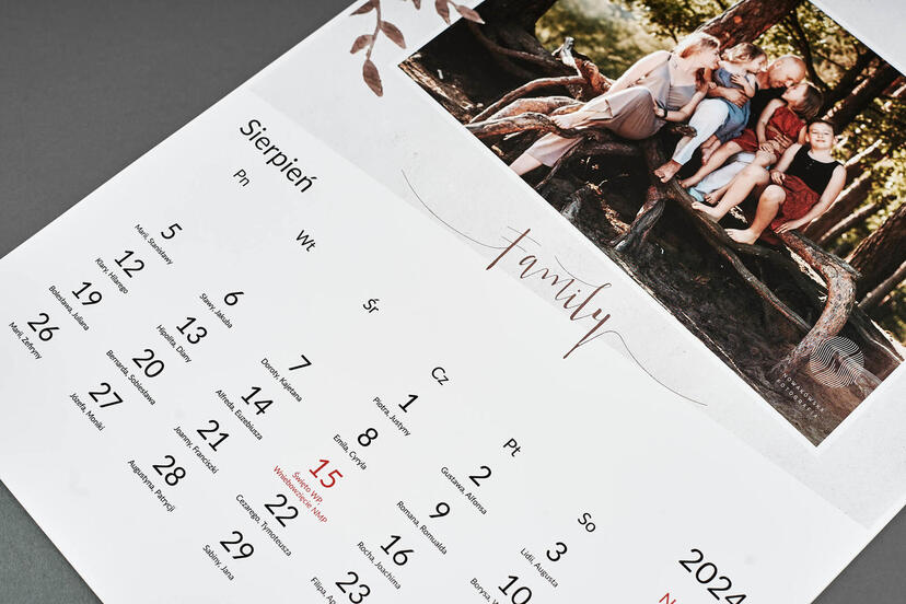 Photo Calendar Basic Family Photography Calendar