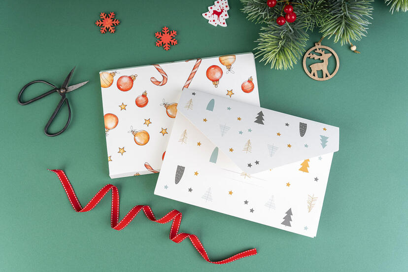 Envelope For Prints Christmas Pattern