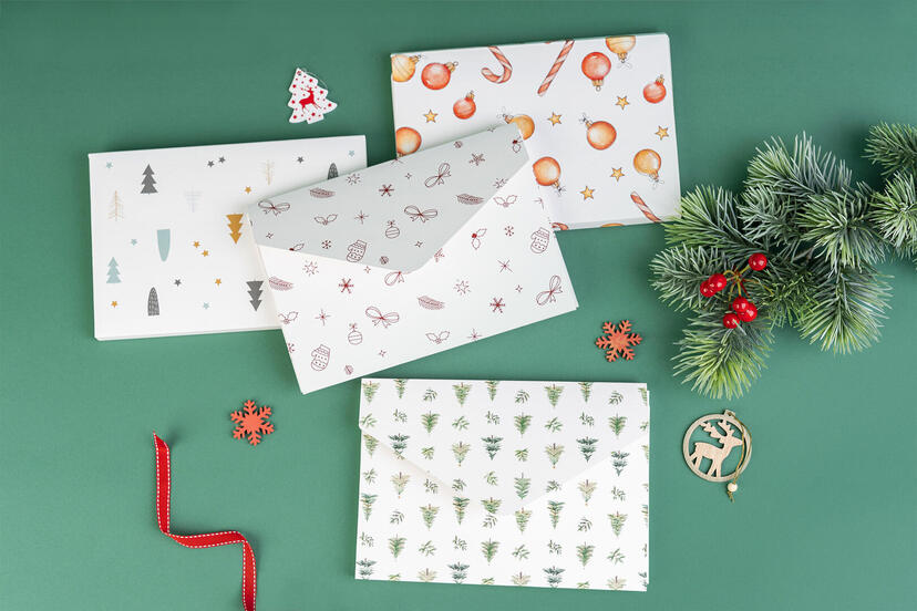 Envelope For Prints Christmas Pattern