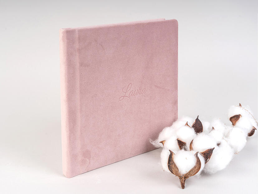 Album Lite Textile Velours Rose Doux V11