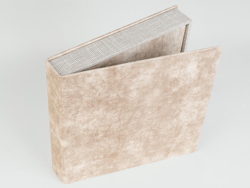 Set Complet Textile Velours Beige Foncé Marbré V29